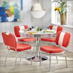 Raleigh Retro Dining Table White - Buylateral -Buylateral GUEST 01862e6a 1df4 4077 89f0 c7c2c5a09219