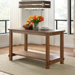 Hathaway Nailhead Counter Height Dining Table Driftwood - Buylateral