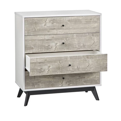 Crislana 4 Drawer Chest White/Weathered Gray - Buylateral 3 Crislana 4 Drawer Chest White/Weathered Gray - Buylateral - Image 3