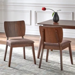 7Pc Bernard Mid-Century Dining Set Walnut - Buylateral 7 7Pc Bernard Mid-Century Dining Set Walnut - Buylateral -Buylateral GUEST 0e962bc4 6ecf 47d0 bb1d 3157346d802a