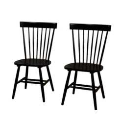 Set Of 2 Venice High Back Contemporary Windsor Dining Chairs - Buylateral -Buylateral GUEST 110e739b cfec 483f 9ba3 f473cf6f7838