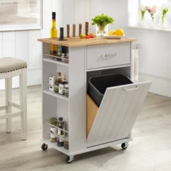 Lima Kitchen Cart Gray - Buylateral -Buylateral GUEST 12808fc2 d7ed 4e9c 8b43 74072661f9f3