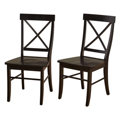 Set Of 2 Albury Cross Back Dining Chairs - Buylateral 3 Set Of 2 Albury Cross Back Dining Chairs - Buylateral - Image 3