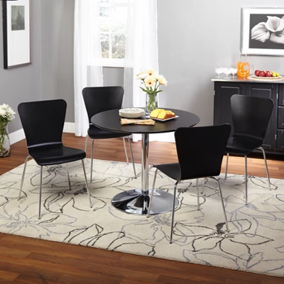 5pc Hillboro Dining Set - Black - Buylateral 1 5pc Hillboro Dining Set - Black - Buylateral