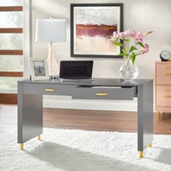 Dixie Desk - Charcoal Gray - Buylateral