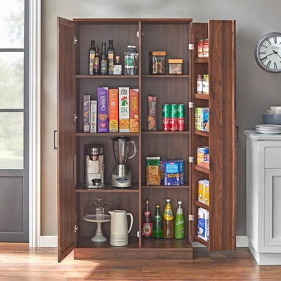 Carino Tall Kitchen Storage Pantry Cabinet - Buylateral 1 Carino Tall Kitchen Storage Pantry Cabinet - Buylateral