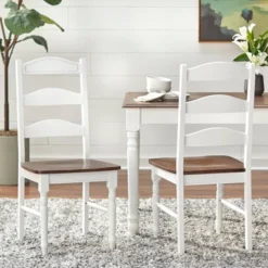7Pc Skipton Dining Set White/Walnut - Buylateral -Buylateral GUEST 2bdbbbea 105b 4971 a29f 0cb0c6ccfd30