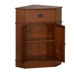 Mission 2 Door 1 Drawer Corner Storage Cabinet Oak - Buylateral -Buylateral GUEST 2ca5f65a 670d 44ad 9674 8a2c5bcb7a35