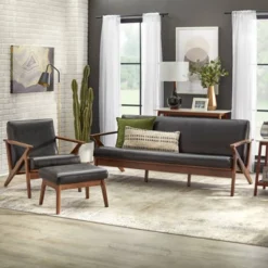 Bianca Mid-Century Modern Armchair Black/Walnut - Buylateral 5 Bianca Mid-Century Modern Armchair Black/Walnut - Buylateral -Buylateral GUEST 315f2f65 2f52 4bc9 976c 622c9d234098