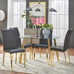 Uptown Dining Table Glass/Gold Metal - Buylateral 5 Uptown Dining Table Glass/Gold Metal - Buylateral -Buylateral GUEST 3ac55a59 8d81 4347 9ca6 ef184b7d353a