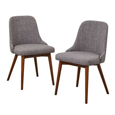 Set Of 2 Saville Dining Chairs Gray - Buylateral 4 Set Of 2 Saville Dining Chairs Gray - Buylateral - Image 4