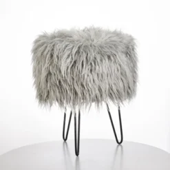 Patrice Faux Fur Stool - Buylateral 6 Patrice Faux Fur Stool - Buylateral -Buylateral GUEST 3c699f9c 3863 4ff8 8da5 09fadb2af4e5