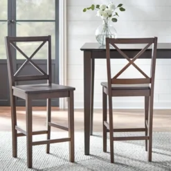 Set Of 2 30" Virginia Cross Back Chairs - Buylateral -Buylateral GUEST 3e486af4 288c 40c2 b19d 15ea67daf77e