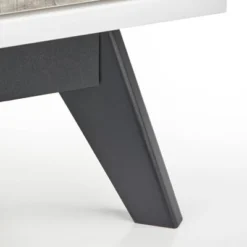 Crislana Mid-Century Nightstand White/Weathered Gray - Buylateral -Buylateral GUEST 3fadd122 4c7f 46eb b7e8 700e49bbe90d