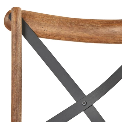 Set Of 2 Constance Cross Back Dining Chairs - Buylateral 4 Set Of 2 Constance Cross Back Dining Chairs - Buylateral - Image 4