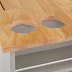 Lima Kitchen Cart Gray - Buylateral -Buylateral GUEST 50ef108f a7ff 4137 aaed 80e09fa30cc9