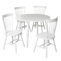 5pc Ravenna Dining Set White - Buylateral -Buylateral GUEST 638a4c5e dcb3 4dae 88ab 195ec0cf1750