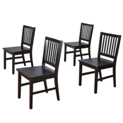 Set Of 4 Contemporary Shaker Dining Chairs - Buylateral -Buylateral GUEST 6880aa50 a91e 4545 8602 1df29ab66a6f