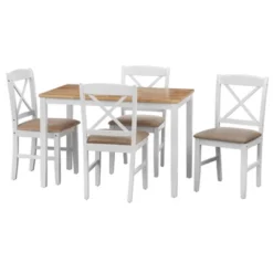 5pc Mason Rectangular Crossback Dining Set - Buylateral -Buylateral GUEST 7342a34c 1497 4ab7 8776 db81ed7226d5