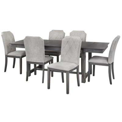 Riga Expandable Dining Set Gray - Buylateral 10 Riga Expandable Dining Set Gray - Buylateral - Image 10