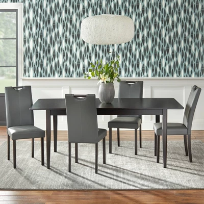 Tilo Butterfly Extendable Dining Table Dark Brown - Buylateral 5 Tilo Butterfly Extendable Dining Table Dark Brown - Buylateral - Image 5