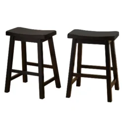 Set Of 2 24" Belfast Saddle Stools - Buylateral -Buylateral GUEST 81677fd6 254b 42d4 8b5d 96dd4be554e2