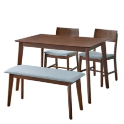 4pc Celeste Dining Set With Bench - Buylateral -Buylateral GUEST 81a11c2e 8b54 495c 8cfd b30e1085ccf0