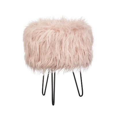 Patrice Faux Fur Stool - Buylateral 4 Patrice Faux Fur Stool - Buylateral - Image 4