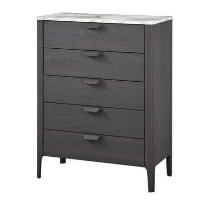 Keely 5 Drawer Chest Charcoal Gray - Buylateral 2 Keely 5 Drawer Chest Charcoal Gray - Buylateral - Image 2