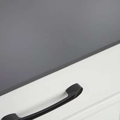 Dalton 2 Door Buffet Cabinet White/Charcoal Gray - Buylateral 6 Dalton 2 Door Buffet Cabinet White/Charcoal Gray - Buylateral - Image 6