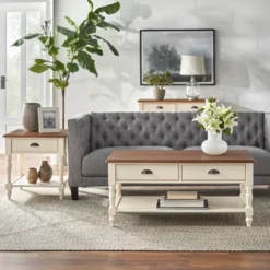 Liza Sofa Table White/Walnut - Buylateral 8 Liza Sofa Table White/Walnut - Buylateral -Buylateral GUEST 9732ecbd 2907 4df3 a687 50129e9e9d18