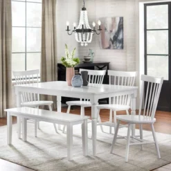 6pc Parma Rectangular Dining Set With Bench - Buylateral 11 6pc Parma Rectangular Dining Set With Bench - Buylateral -Buylateral GUEST 9d5979ab dc4e 496e 8981 802dba22a51a