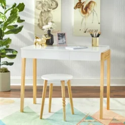 Alena Desk And Stool Set - Buylateral -Buylateral GUEST a4fb68bd 933a 4ab9 97b7 5a9afb3f2c59