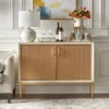 Lati Rattan Door Buffet Antique White/Natural - Buylateral
