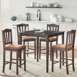 5Pc Contemporary Tribeca Counter Height Dining Set - Buylateral -Buylateral GUEST a9781440 d5c9 42c1 ae77 c13f59b1cfe1