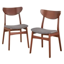 Set Of 2 Tania Dining Chair Dark Gray - Buylateral -Buylateral GUEST b4803663 3fad 4bad 8b4b fedb7b7e5ddd