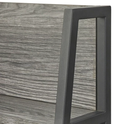 Vermillion Desk With Hutch Black/Gray - Buylateral 2 Vermillion Desk With Hutch Black/Gray - Buylateral - Image 2