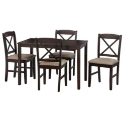 5pc Mason Rectangular Crossback Dining Set - Buylateral -Buylateral GUEST bcb6fdcd 3300 489a 89c3 b1c257dd66d9