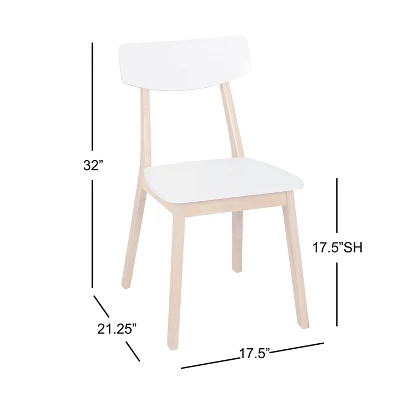 5pc Perla Dining Set White/Natural - Buylateral 6 5pc Perla Dining Set White/Natural - Buylateral - Image 6