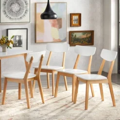 5pc Perla Dining Set White/Natural - Buylateral 8 5pc Perla Dining Set White/Natural - Buylateral -Buylateral GUEST c0eb4aa8 ca88 4e3b a448 7cf235872490