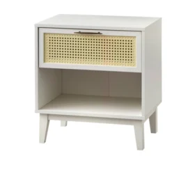 Andros Night Stand With Faux Cane Drawer Front - Buylateral -Buylateral GUEST c21c16b0 9a63 438b 90dc f7564e9eb13e