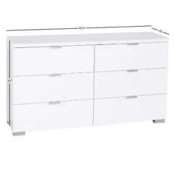 Zuri Six Drawer Chest White - Buylateral -Buylateral GUEST c2955ac3 b436 4acc ab12 2e8eea0cf6ff