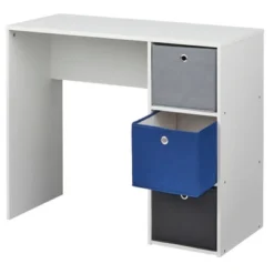 Student Writing Desk With 3 Fabric Bins - Buylateral -Buylateral GUEST c46e6930 7038 48b1 9ccb 709fcc1d1afc