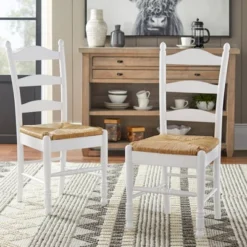 Set Of 2 Ladder Back Dining Chairs - Buylateral -Buylateral GUEST c55173f2 8bd2 440f aace e5ff6e1ce304