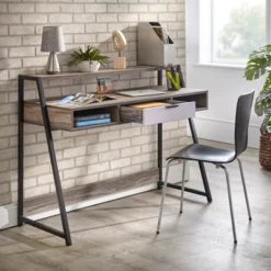 Sahana Desk Black/Driftwood - Buylateral -Buylateral GUEST c7963f1b 5859 41a3 837d 9d2aacdb4002