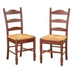 Set Of 2 Ladder Back Dining Chairs - Buylateral -Buylateral GUEST cef36336 776e 4a39 8d8f 21d6897588b9