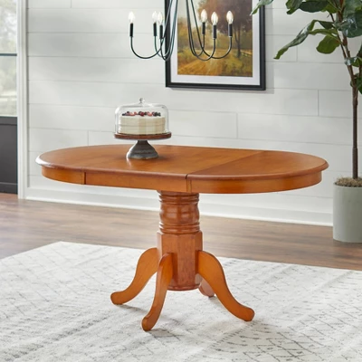 Farmhouse Extendable Dining Table Wood/Oak - Buylateral 2 Farmhouse Extendable Dining Table Wood/Oak - Buylateral - Image 2
