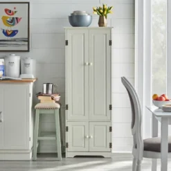 Extra Tall Antique Cabinet White - Buylateral