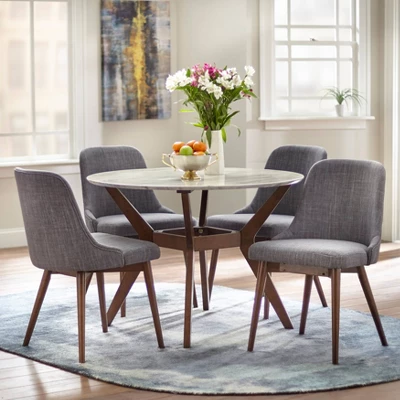 Set Of 2 Saville Dining Chairs Gray - Buylateral 3 Set Of 2 Saville Dining Chairs Gray - Buylateral - Image 3