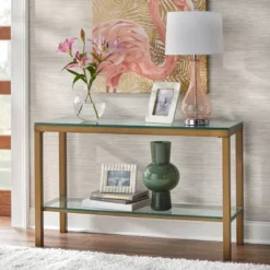 Manhattan Console Table Gold - Buylateral